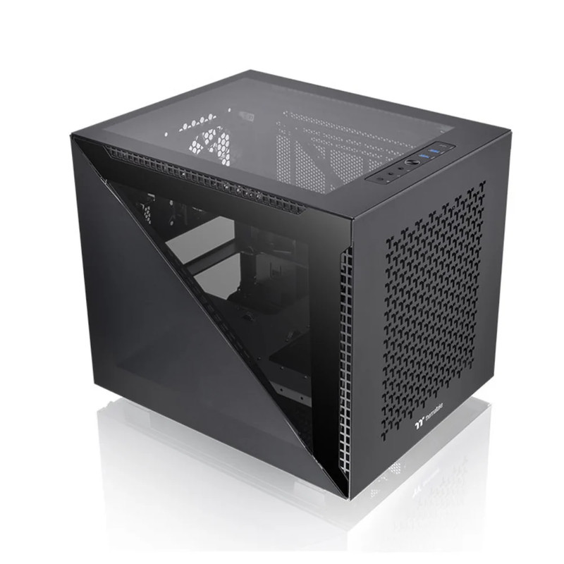 Thermaltake Divider 200 TG Air Micro Chassis - Black - صندوق